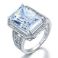Beautiful Zopius Simulated Diamond Ring Size 7 / O - 925 Sterling Silver