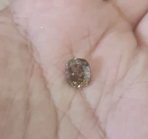 SPARKLING!**IGL CERTIFIED $13500**2.54CT ENHANCED NATURAL FANCY VIVID YELLOWISH BROWN DIAMOND Si2+-