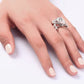 Beautiful Zopius Simulated Diamond Ring Size 7 / O - 925 Sterling Silver